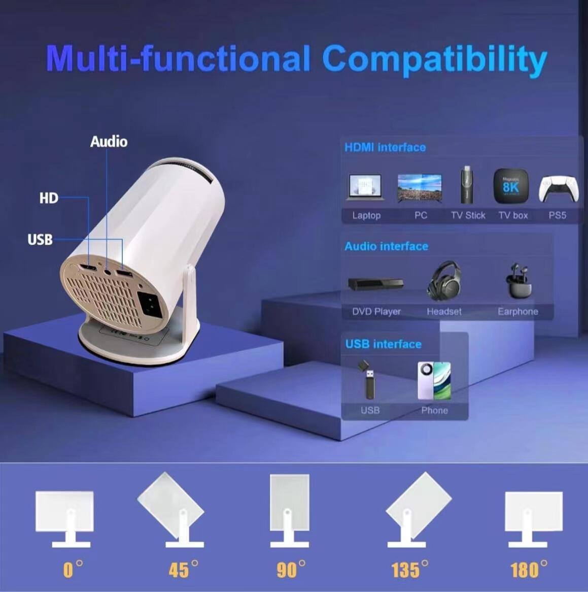 HY300Pro Smart Projector – Big Screen Entertainment at Home 📽️