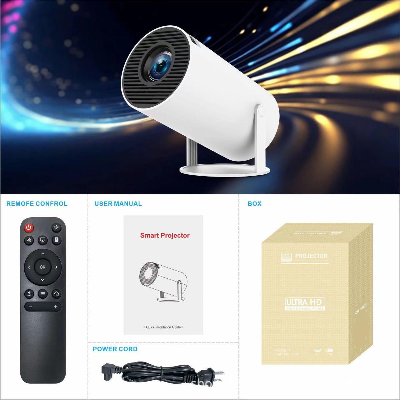 HY300Pro Smart Projector – Big Screen Entertainment at Home 📽️